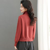 CC-101-08170小个子翻领短款外套女士2025春秋装新款洋气宽松针织开衫外搭上衣 商品缩略图3