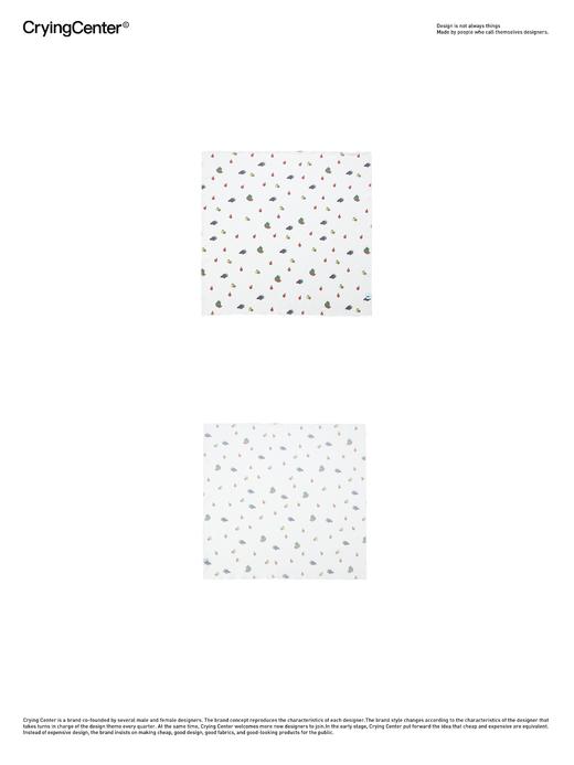 CryingCenter 水果碎花网纱头巾 哭喊中心 商品图4