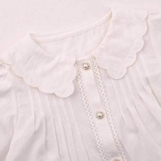 棉果果春季新品商场同款女童时尚百搭简约翻领衬衣M122150225093 商品图1