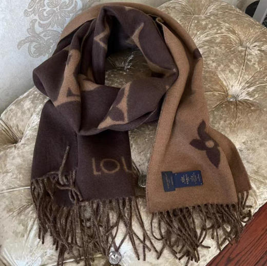 老花高端羊绒围巾 商品图3