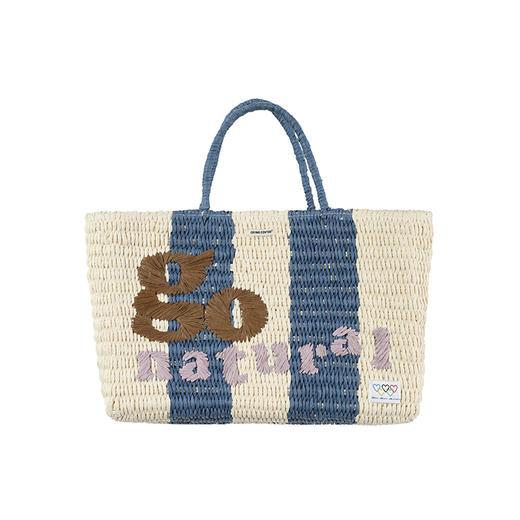 CryingCenter 条纹野餐度假草编包 哭喊中心 商品图3