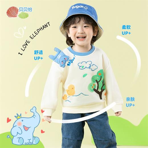 贝贝怡男童春秋套头卫衣ZB1ES027 商品图1