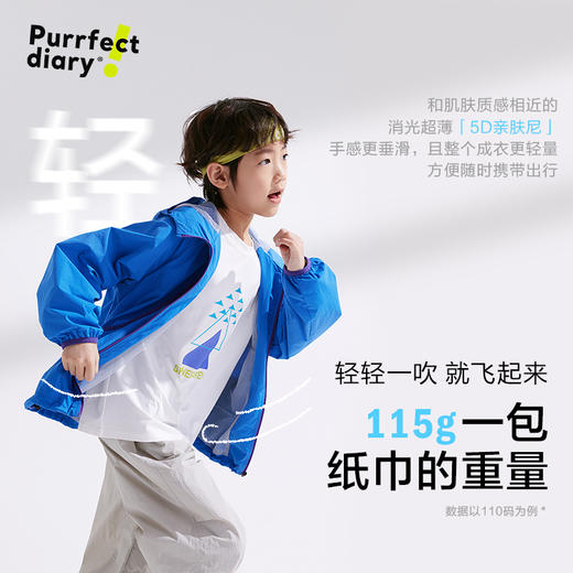 【咕噜日记春季新款】【超轻】童装儿童轻薄款外套男女童耐磨上衣户外夹克防水PCWT2504 商品图3