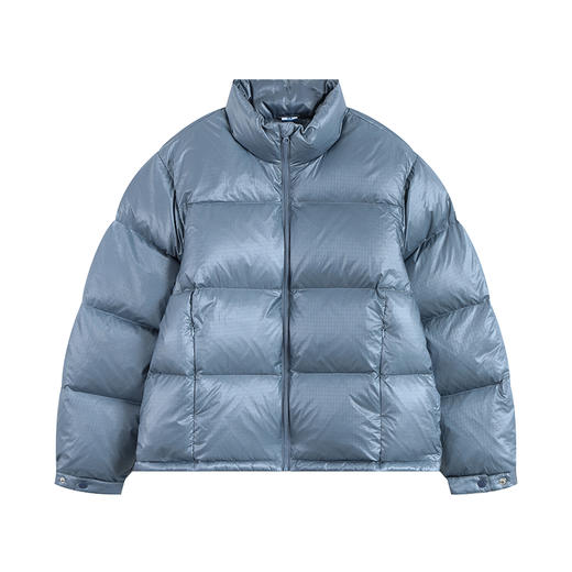 CryingCenter 雾霾蓝浅白半透感短身羽绒服经典logo款 哭喊中心 商品图1