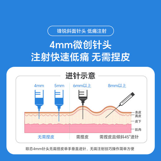 欧态一次性使用胰岛素注射笔用针头 商品图4