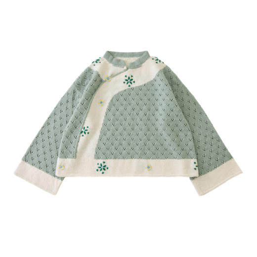 苏苏姐家风絮清汉衣手工diy棒针编织毛线团羊毛衣服材料包 商品图4