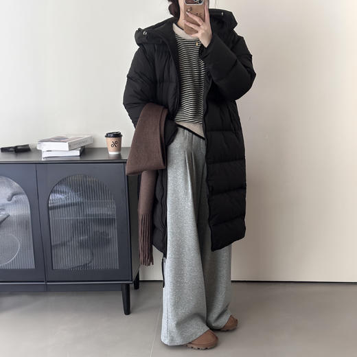 卉遇 90白鹅绒长款 经典百搭 泡芙冰淇淋色系 羽绒服 4色可选 商品图5