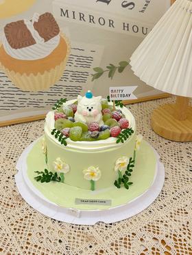 春天奶油霜公仔蛋糕