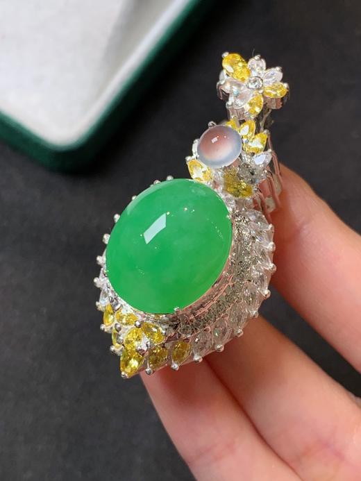 蛋面翡翠吊坠 商品图3