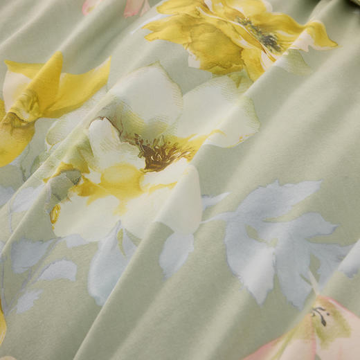 多喜爱 天丝棉磨毛 锦韵幽然被袋被套单件二次磨毛细腻亲肤透气耐用莱赛尔丝滑（繁花/星语/炫格/简格/格亿/晚霞/叶舞） 商品图4