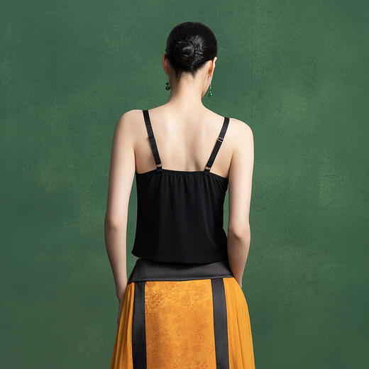 【林栖设计小店】提花吊带背心优雅百搭修身显瘦2025春季新品无袖上衣女1951115 商品图2