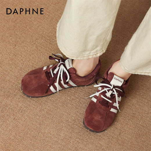 DAPHNE达芙妮经典斜杠德训鞋 | 经典的斜杠设计、双色鞋带交错的设计 商品图6