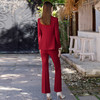 IWY/伦巴红主持人正装红色高级感西装外套女职业套装气质御姐工作服西服CP1877 商品缩略图4
