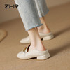 ZHR女鞋浅口单鞋2023新款夏季英伦风小皮鞋女低跟时尚乐福鞋 商品缩略图7