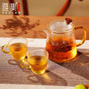雅集玻璃壶锤纹壶550ml套装（一壶二杯/琥珀） 商品缩略图2