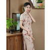 GX老上海复古国风中长仿醋酸旗袍2025春夏新款大码旗袍连衣裙 商品缩略图4