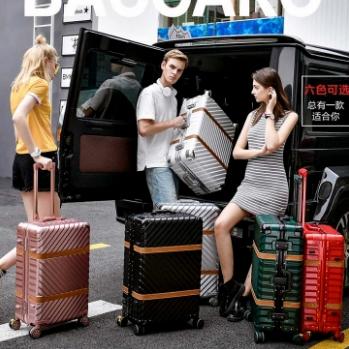 【可积分兑换】拉杆箱丨最新款铝框万向轮拉杆箱旅行箱行李箱登机箱  20寸 商品图0