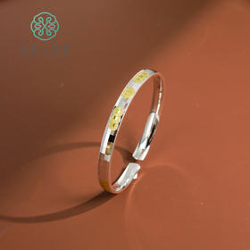 足银手镯 玉美人菲菲~足银开口镯-试戴请勿变形