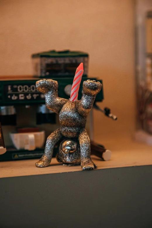 C011508以其独特的“变态”设计而著称更具个性和时尚感六个一组摆件熊 商品图2