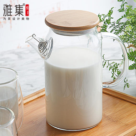 雅集玻璃壶象音冷水壶900ml（竹盖款） 商品图3