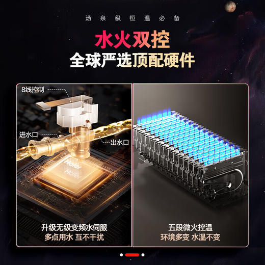 海尔（Haier）燃气热水器天然气16升【恒星KL7S】增压洗双循环恒温一级静音无级变频水伺服家用多点供水 16L 【双循环恒温】 商品图7