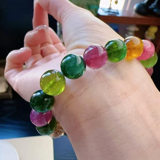 9mm-10mm单圈彩虹碧玺手串 商品图4