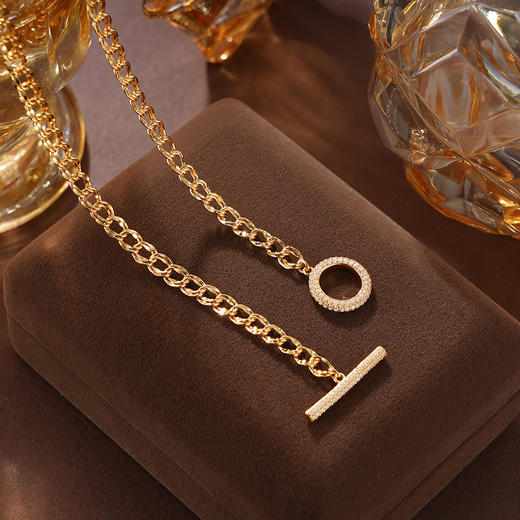 子佩集S925银【旭瑶】套链纯银【KK989P】时尚镀金项链2501 商品图2