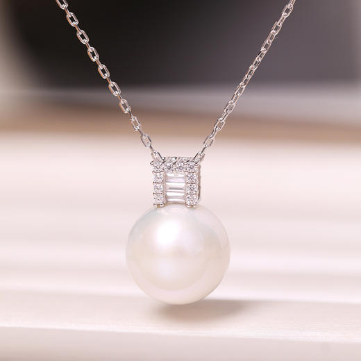 美裕 925银淡水珍珠链牌 11-12mm 108493W 商品图1