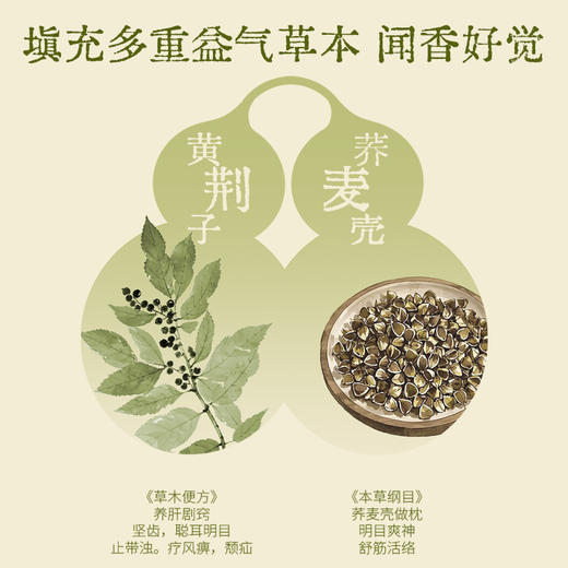 【真不二】木樨沉香枕多用枕颈枕腰枕腿枕午睡枕荞麦壳枕枕头 商品图4