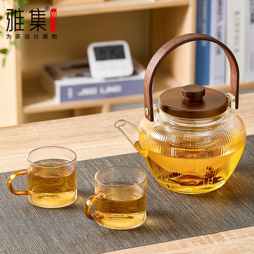 雅集玻璃壶蒸煮二用宋执提梁壶800ml 商品图1