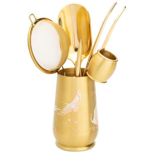 雅集茶具茶道铜六君子（竹节） 商品图1