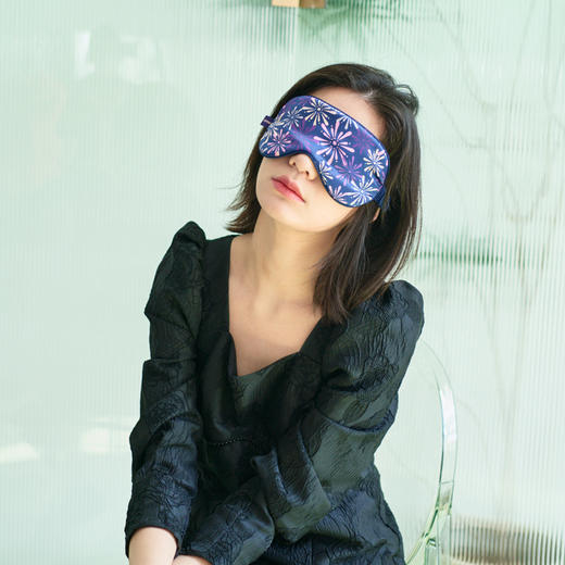 【云优选】双成记真丝刺绣遮光眼罩合集舒适透气睡眠桑蚕丝高端礼盒装送女友 商品图3