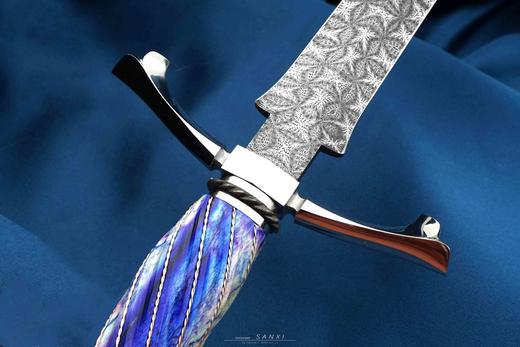 三希堂  现代刀系列  四芒星短剑 商品图4