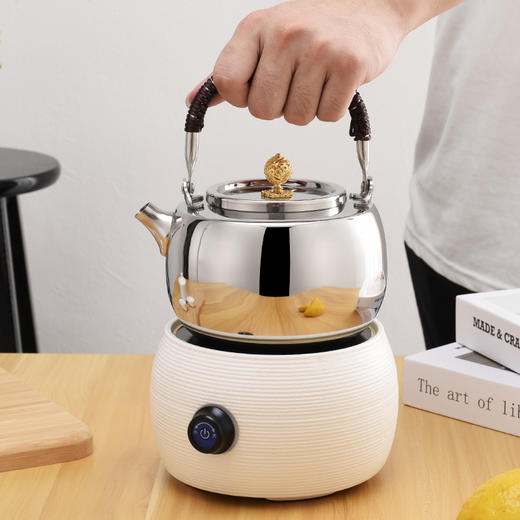 雅集煮水壶不锈钢提梁壶1000ml 商品图5