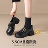 ZHR厚底乐福鞋女2025秋冬新款复古单鞋时尚英伦黑色小皮鞋一脚蹬 商品缩略图4