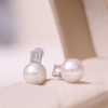 美裕 925银淡水珍珠耳钉11-12mm 108492W 商品缩略图3