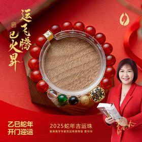 （麦玲玲荐）巳火飞昇-蛇年龙鳞纹玛瑙手串 | 香港易学家麦玲玲指导设计，新年迎岁开启新征程