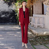 IWY/伦巴红主持人正装红色高级感西装外套女职业套装气质御姐工作服西服CP1877 商品缩略图1