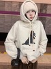 浮生八记/24D194/复古美式纯棉磨毛连帽撞色卫衣 商品缩略图0