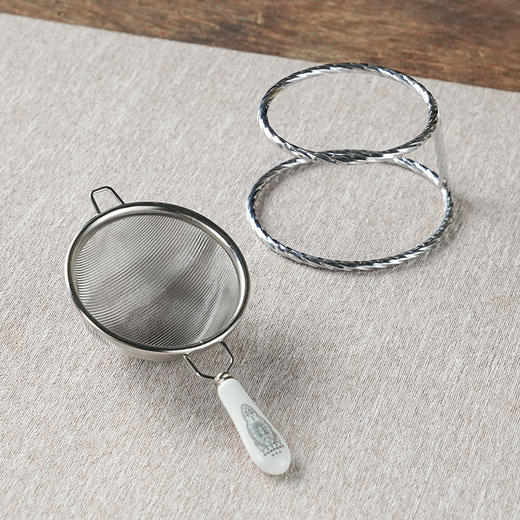 雅集茶具304不锈钢茶滤网（小号-白色） 商品图4