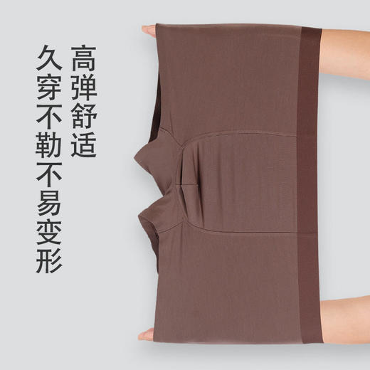 KS-D277  【1条】60支兰精莫代尔内裤男无痕舒适透气男士四角短裤平角裤男内裤夏季 商品图4