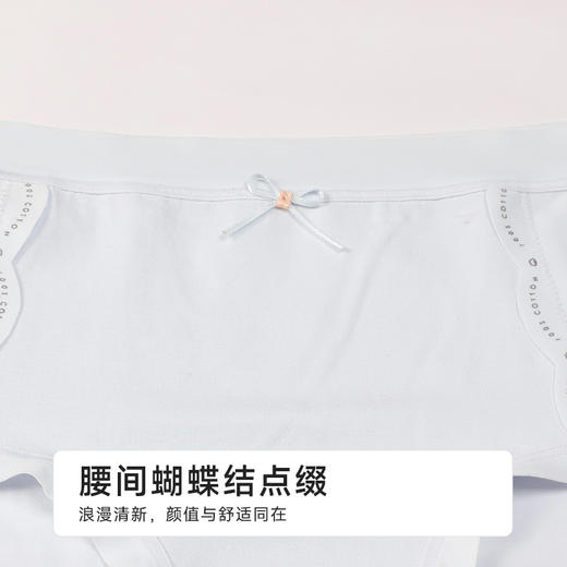 都市丽人纯棉系列100支棉舒肤棉双百系列平角裤LKH5B8 商品图8