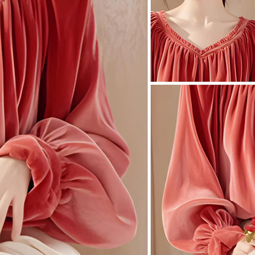 裁缝学苑AS410 插肩袖V领金丝绒衬衫纸样小衫女装上衣打版裁剪样板 商品图2