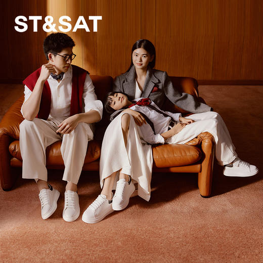 【童鞋】星期六时尚经典百搭舒适男女童小白鞋SSC3192L1F 商品图4