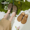 Safiya/索菲娅2025咖啡庄园复古软底休闲外穿舒适勃肯凉拖SFD1110404 商品缩略图0