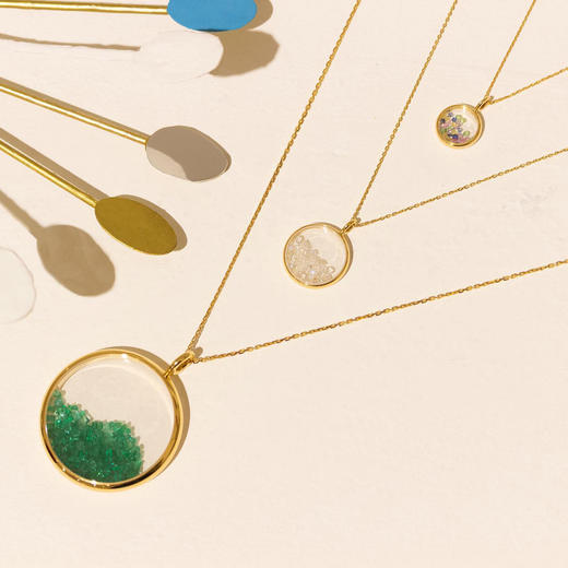 订购8周到｜Aurélie Bidermann-CHIVOR-祖母绿  吊坠/项链［法国设计师］ 商品图2