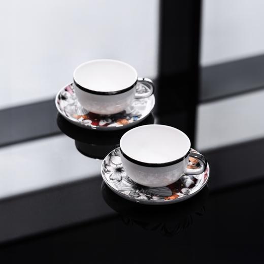蝶语杯碟套装 RESONG日诵家居 陶瓷咖啡杯茶杯 商品图0