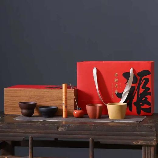 五福临门紫砂杯礼盒，礼到福到，宜兴原矿紫砂【 五福临门预售6天内发货】 商品图4