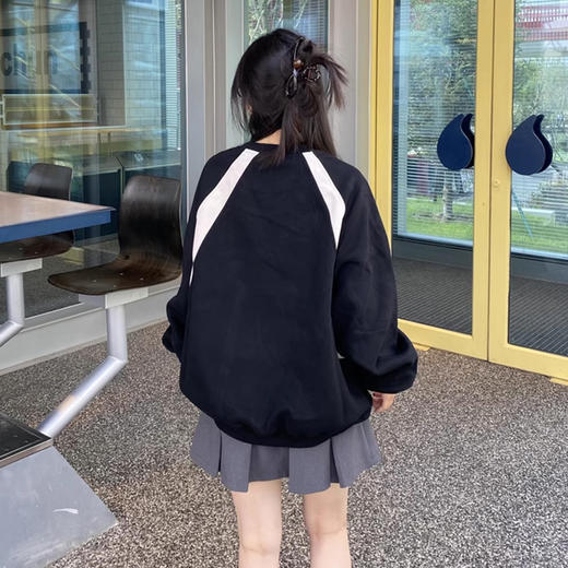 裁缝学苑AS412美式复古圆领插肩袖卫衣纸样女装上衣打版裁剪样板 商品图4