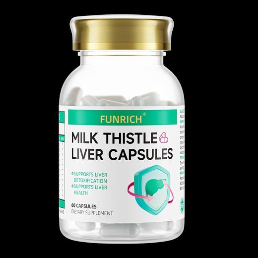 【四瓶装】护肝新进阶美国原装进口奶蓟草水飞宾熬夜解酒保肝 商品图1